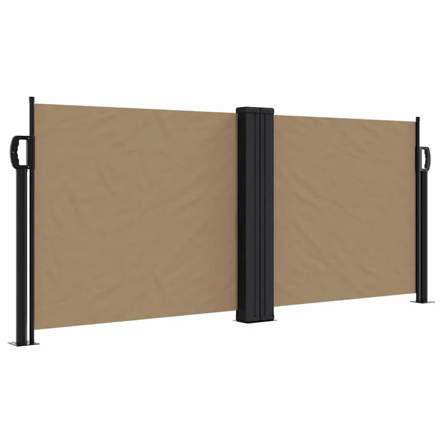 Auvent latéral rétractable taupe 100x600 cm - 2