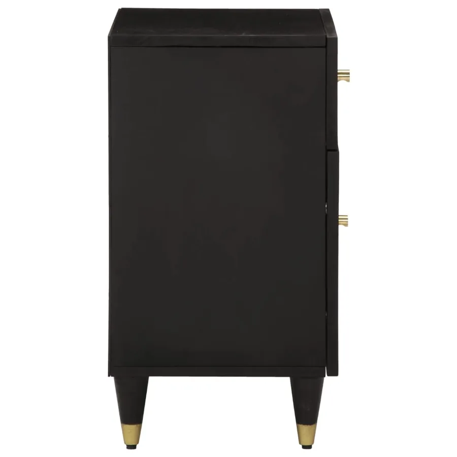 Table de chevet 50x33x60 cm bois de manguier massif - 4