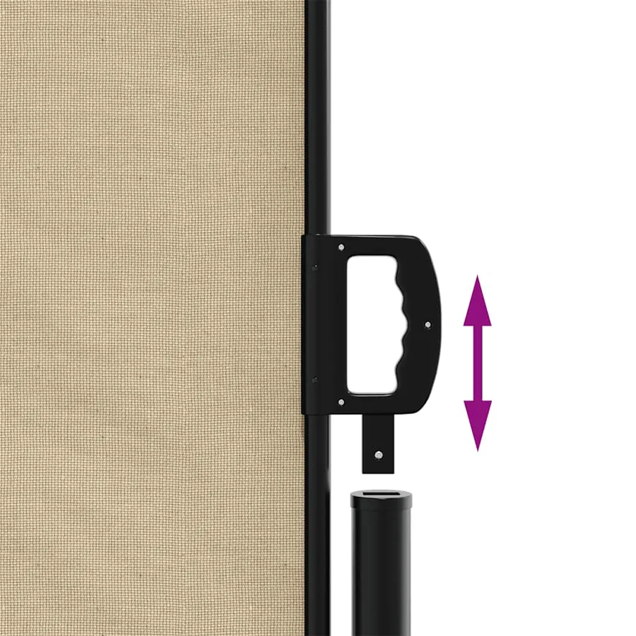Auvent latéral rétractable beige 120x1200 cm - 6