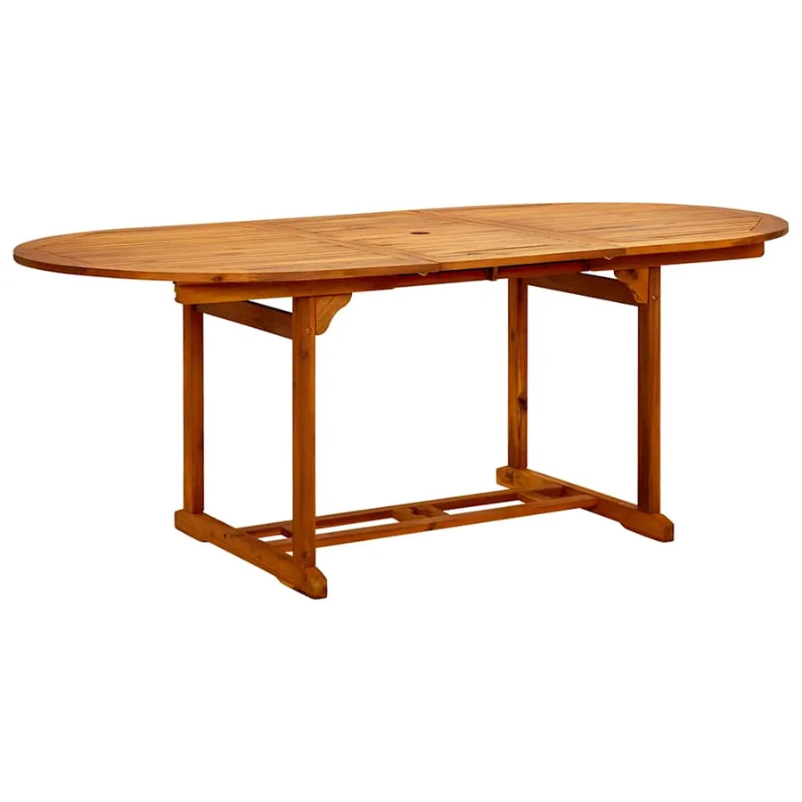 Ensemble à Manger de jardin 7pcs beige polypropylène et bois - 5