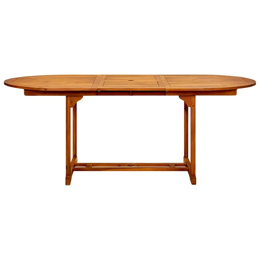 Ensemble à Manger de jardin 7pcs beige polypropylène et bois - 6