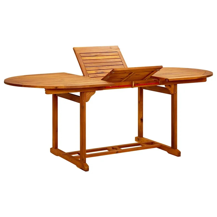 Ensemble à Manger de jardin 7pcs beige polypropylène et bois - 8