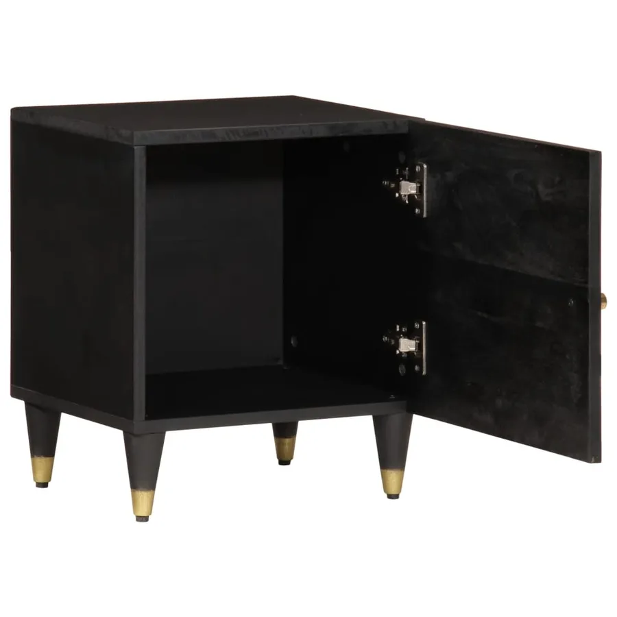 Table de chevet 40x33x46 cm Bois de manguier solide - 2
