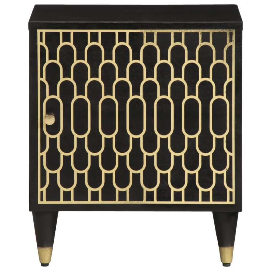 Table de chevet 40x33x46 cm Bois de manguier solide - 3