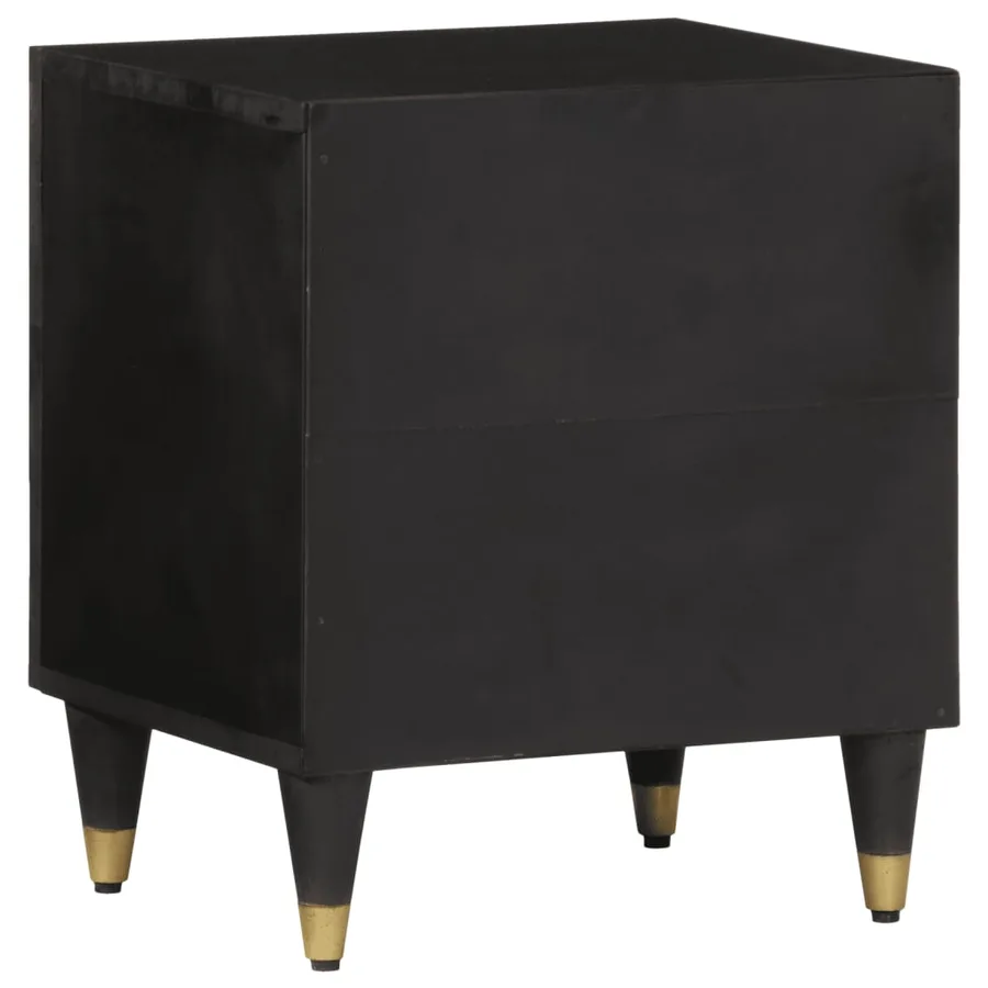 Table de chevet 40x33x46 cm Bois de manguier solide - 5