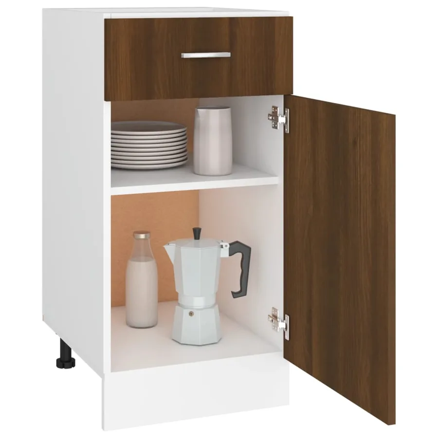Armoire à tiroirs "Lyon" Chêne brun 40 x 46 x 81,5 cm Bois d'ingénierie - 4