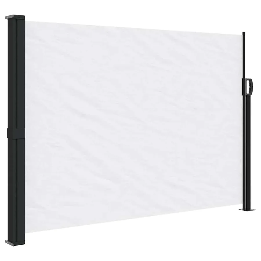 Auvent latéral rétractable blanc 140x300 cm - 2