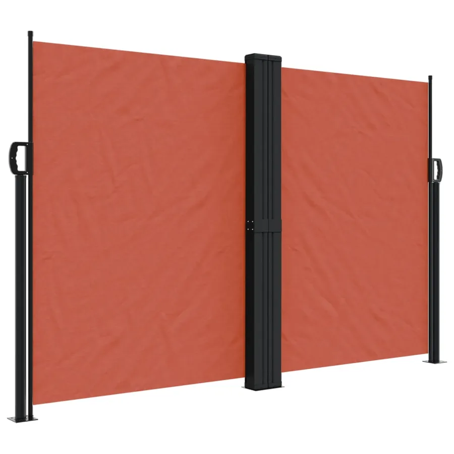 Auvent latéral rétractable terre cuite 160x600 cm - 2