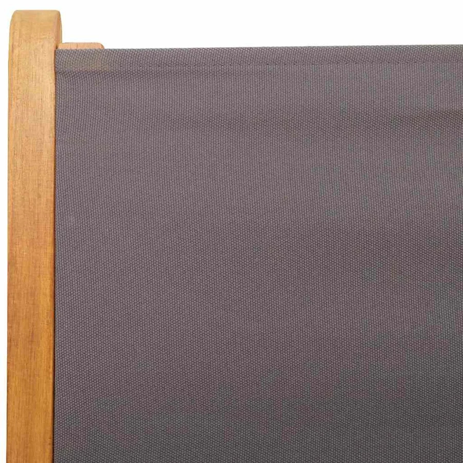 Ensemble à manger de jardin 7 pcs anthracite tissu bois massif - 10