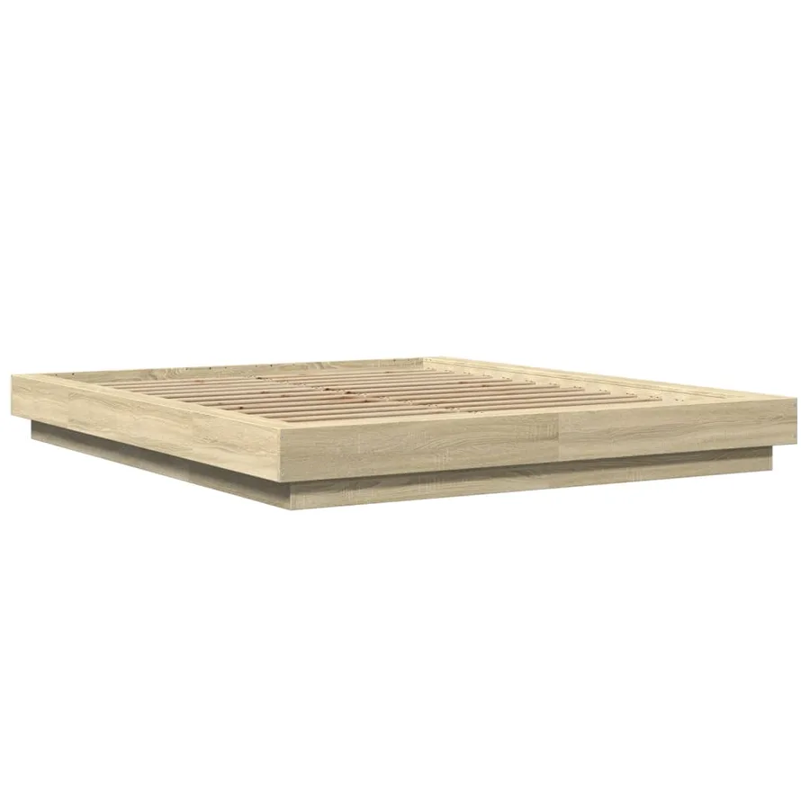 Cadre de lit avec lumières LED sans matelas 160x200 cm - 3