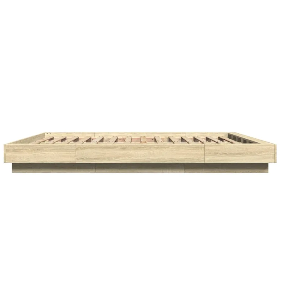 Cadre de lit avec lumières LED sans matelas 160x200 cm - 6