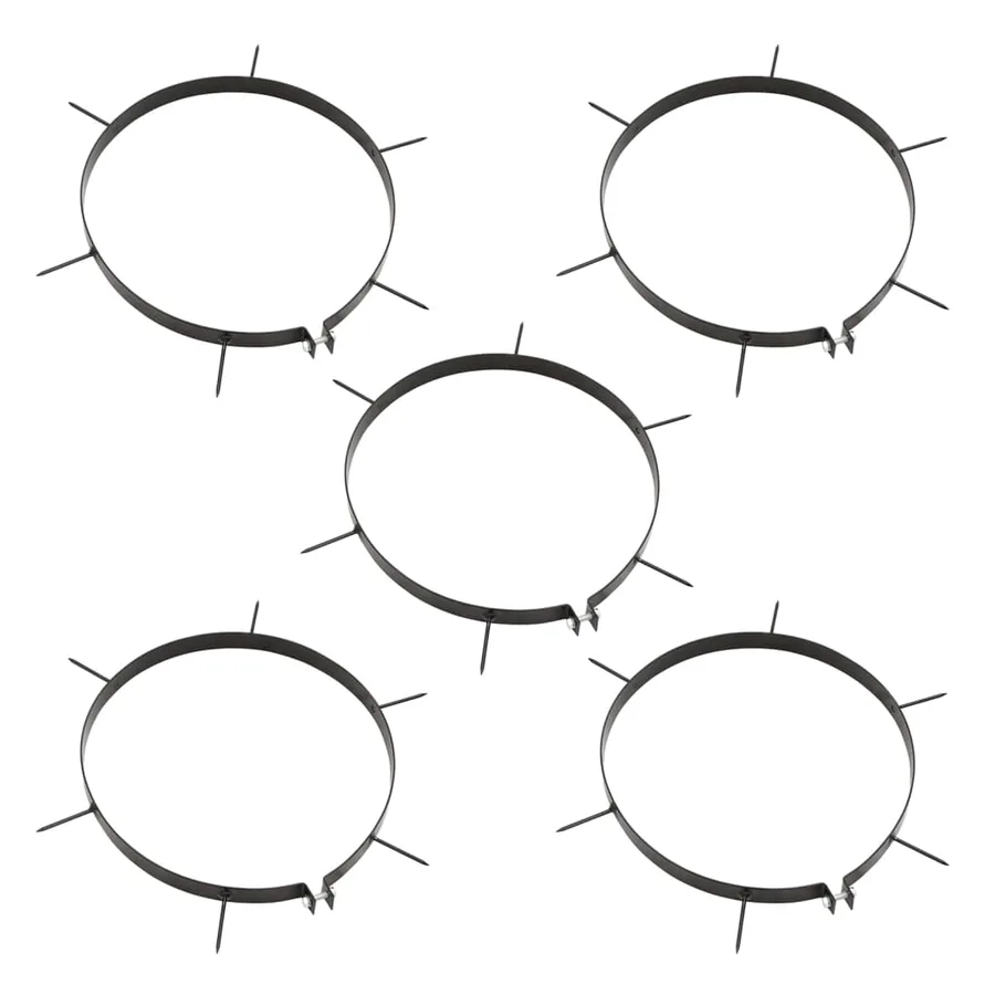 Rouleau de jardin et de pelouse à tirer avec pinces aérateur noir 63 L en fer - 4