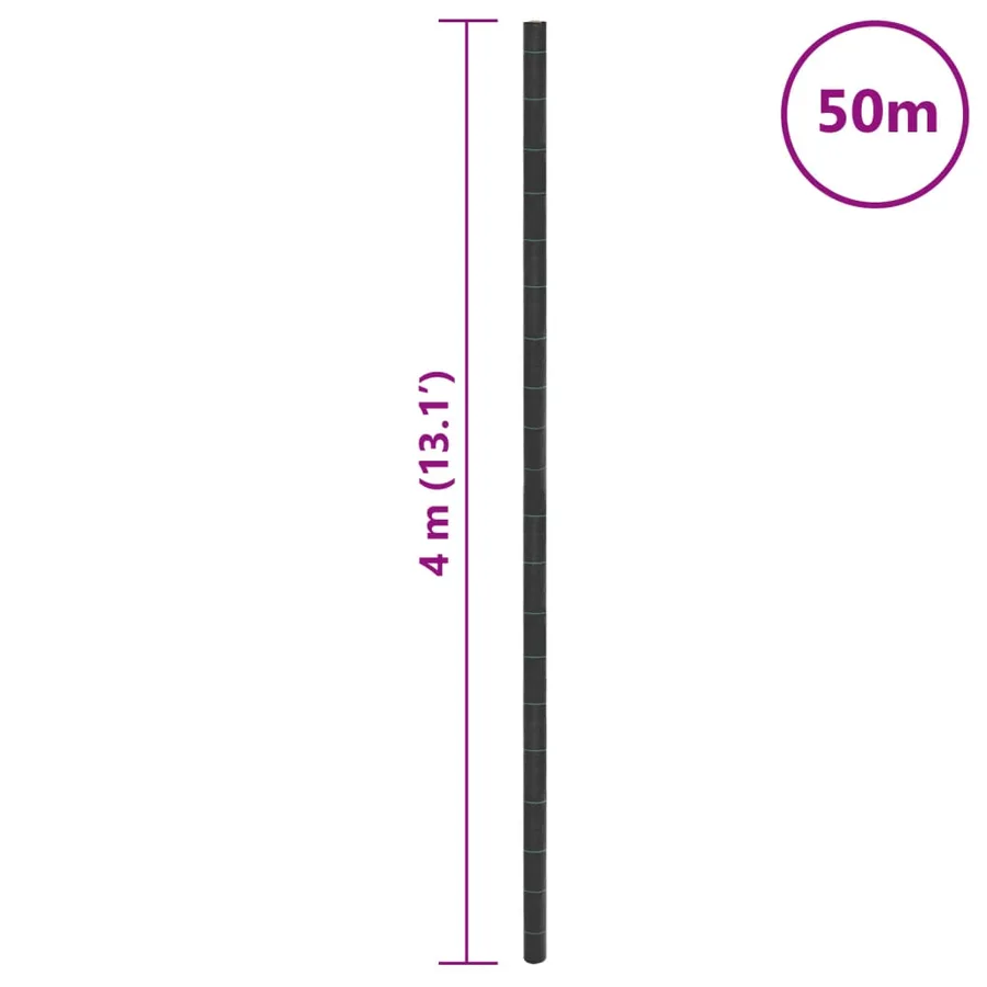 Membrane anti-mauvaises herbes noir 4x50 m PP - 8