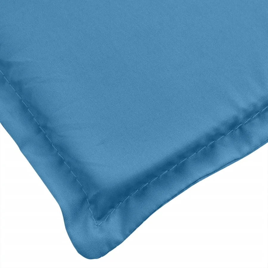 Coussins de chaise à dossier haut lot de 2 bleu mélangé tissu - 10
