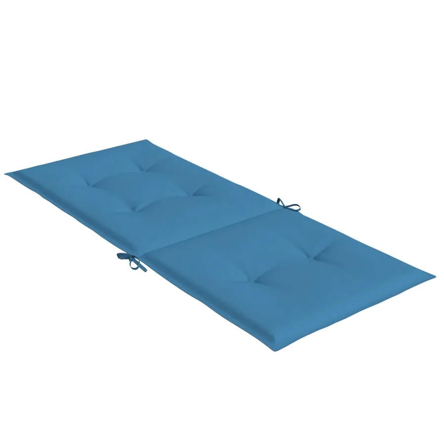Coussins de chaise à dossier haut lot de 6 bleu mélangé tissu - 6