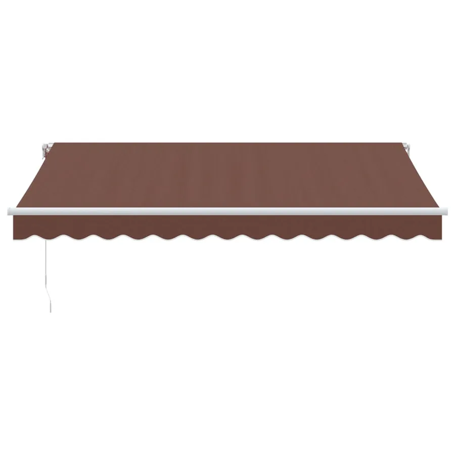 Auvent manuel rétractable marron 350x250 cm - 3
