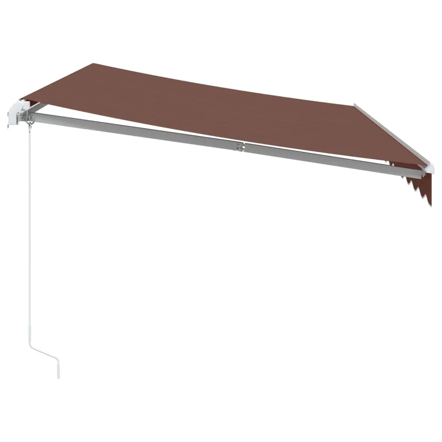 Auvent manuel rétractable marron 350x250 cm - 4