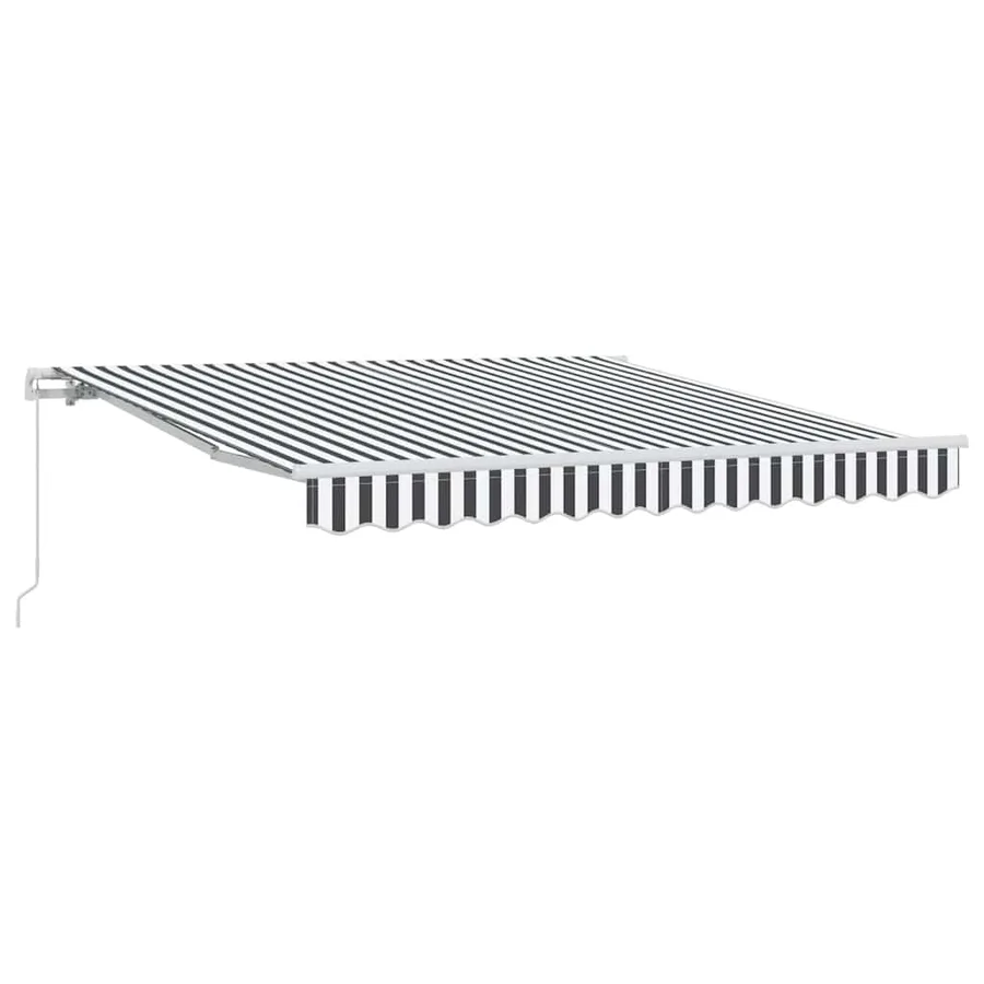 Auvent manuel rétractable anthracite et blanc 300x250 cm - 2