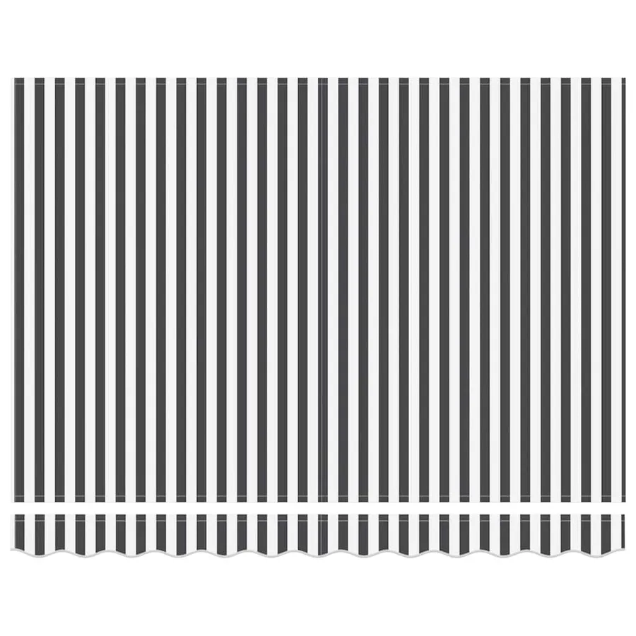 Auvent manuel rétractable anthracite et blanc 300x250 cm - 7