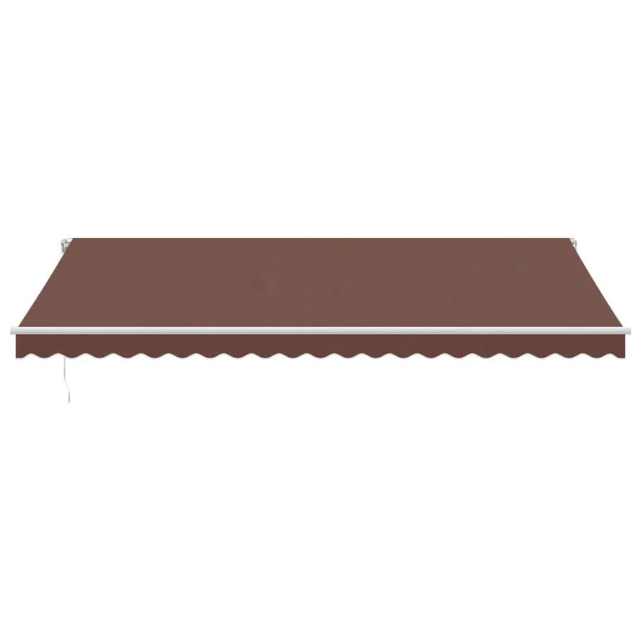 Auvent manuel rétractable marron 500x350 cm - 3