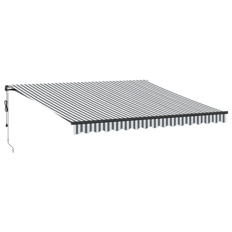 Auvent rétractable automatique avec LED anthracite et blanc - 2