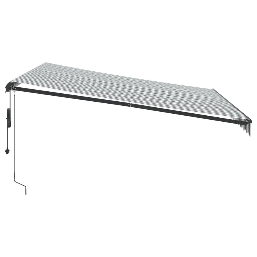 Auvent rétractable automatique avec LED anthracite et blanc - 5