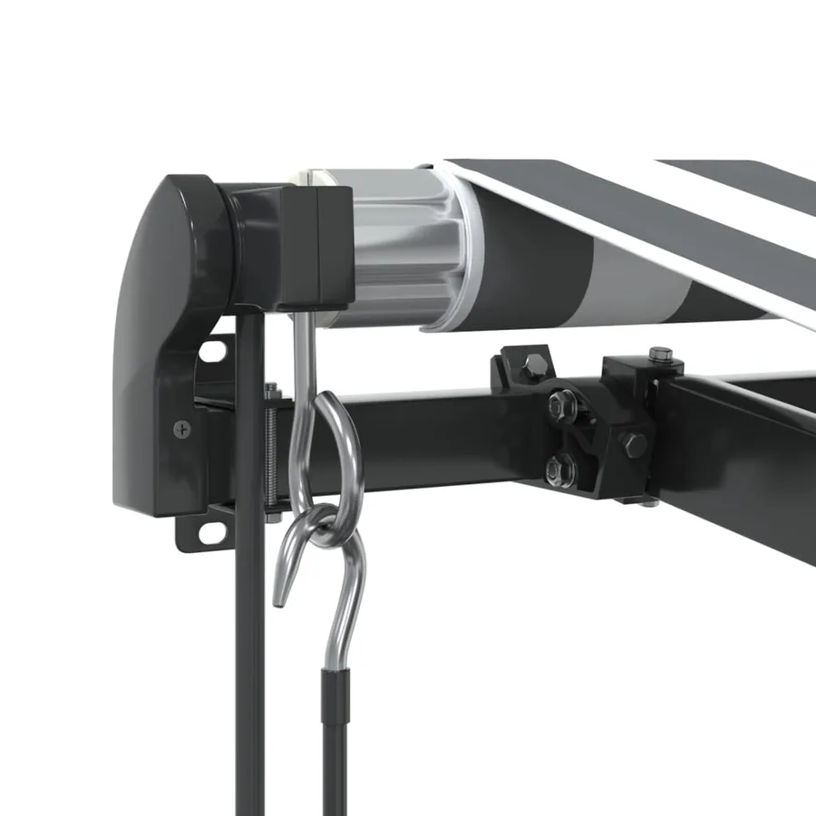 Auvent rétractable automatique avec LED anthracite et blanc - 6