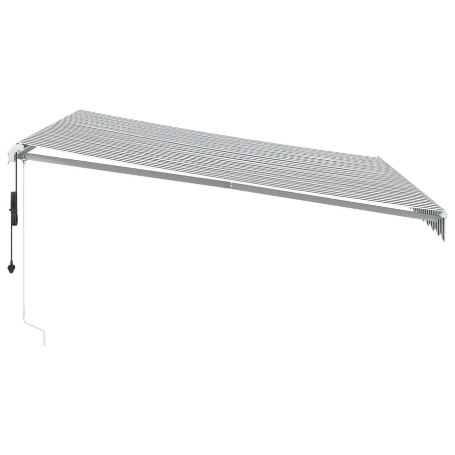 Auvent rétractable automatique avec LED anthracite et blanc - 5