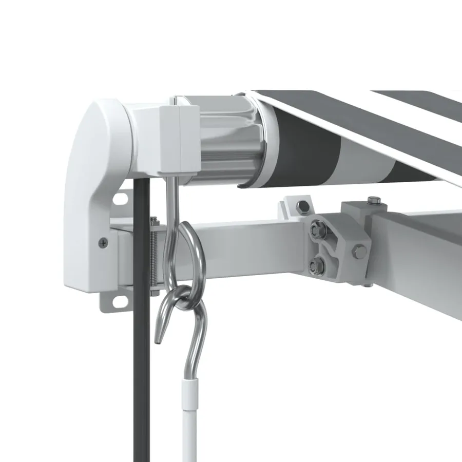 Auvent rétractable automatique avec LED anthracite et blanc - 7