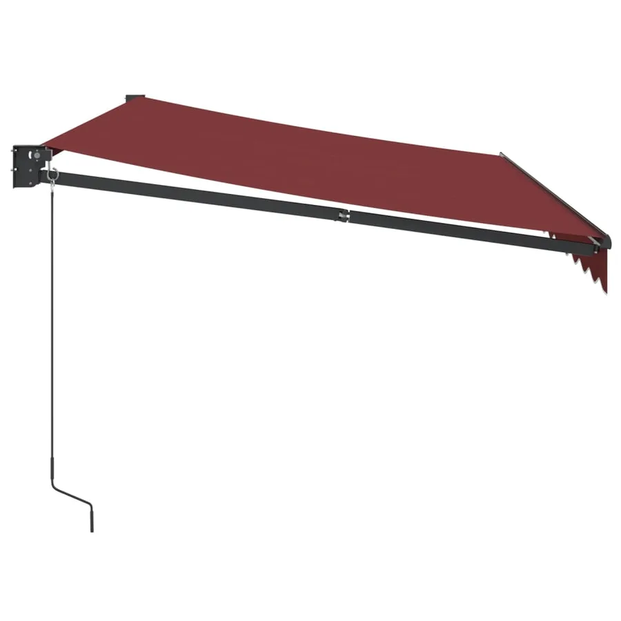 Auvent manuel rétractable bordeaux 350x250 cm - 4