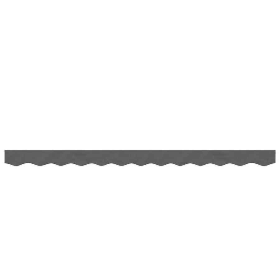 Tissu de remplacement de cantonnière d’auvent rayure anthracite - 3