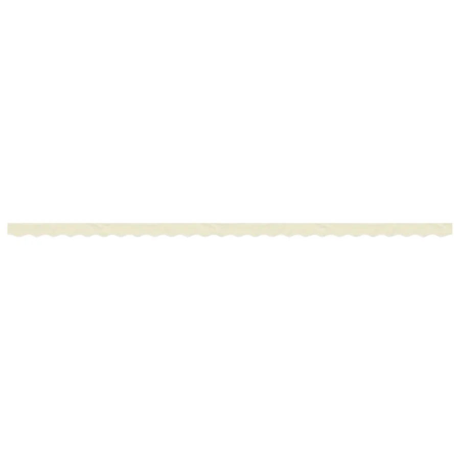 Tissu de remplacement de cantonnière d’auvent rayure crème 6 m - 3