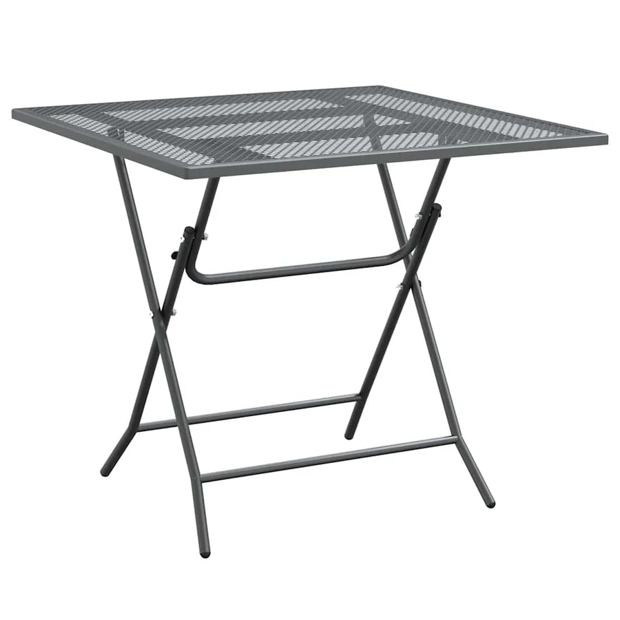 Ensemble à manger de jardin 5 pcs Maille Métal Anthracite - 4