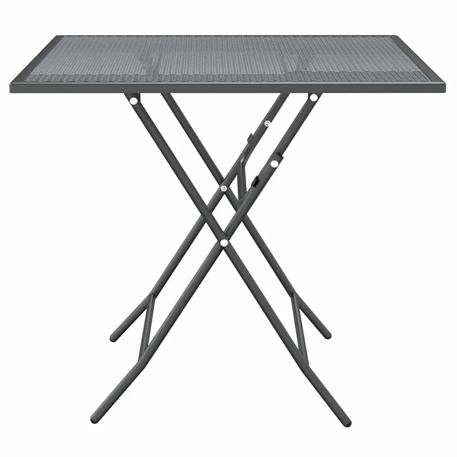 Ensemble à manger de jardin 5 pcs Maille Métal Anthracite - 5