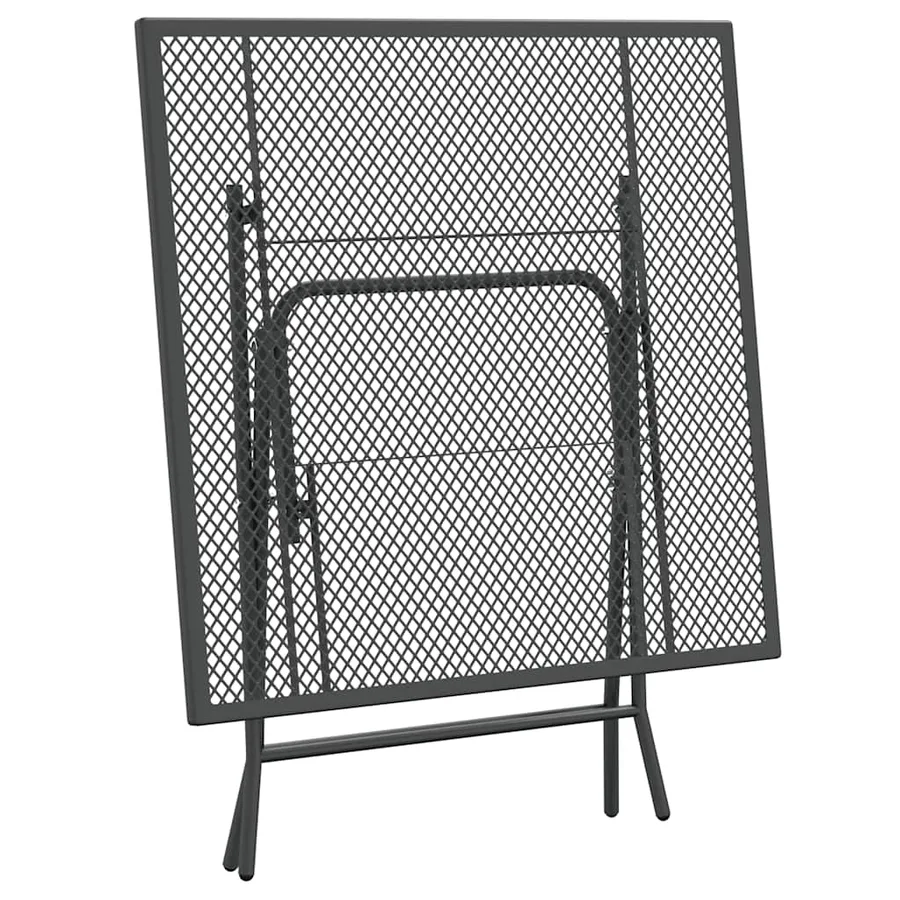 Ensemble à manger de jardin 5 pcs Maille Métal Anthracite - 6