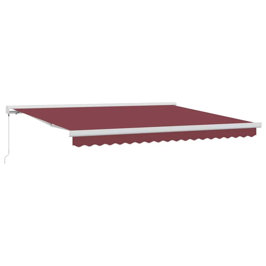 Auvent manuel rétractable bordeaux 400x300 cm - 2