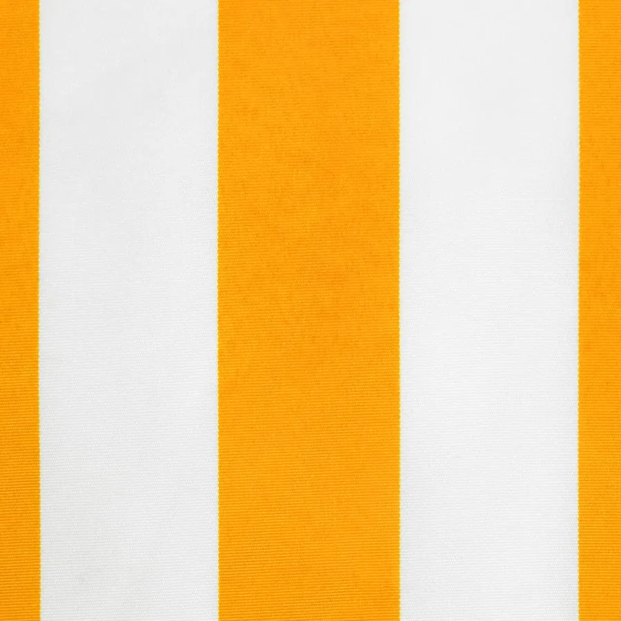 Tissu de remplacement de cantonnière d’auvent jaune blanc 3,5 m - 5