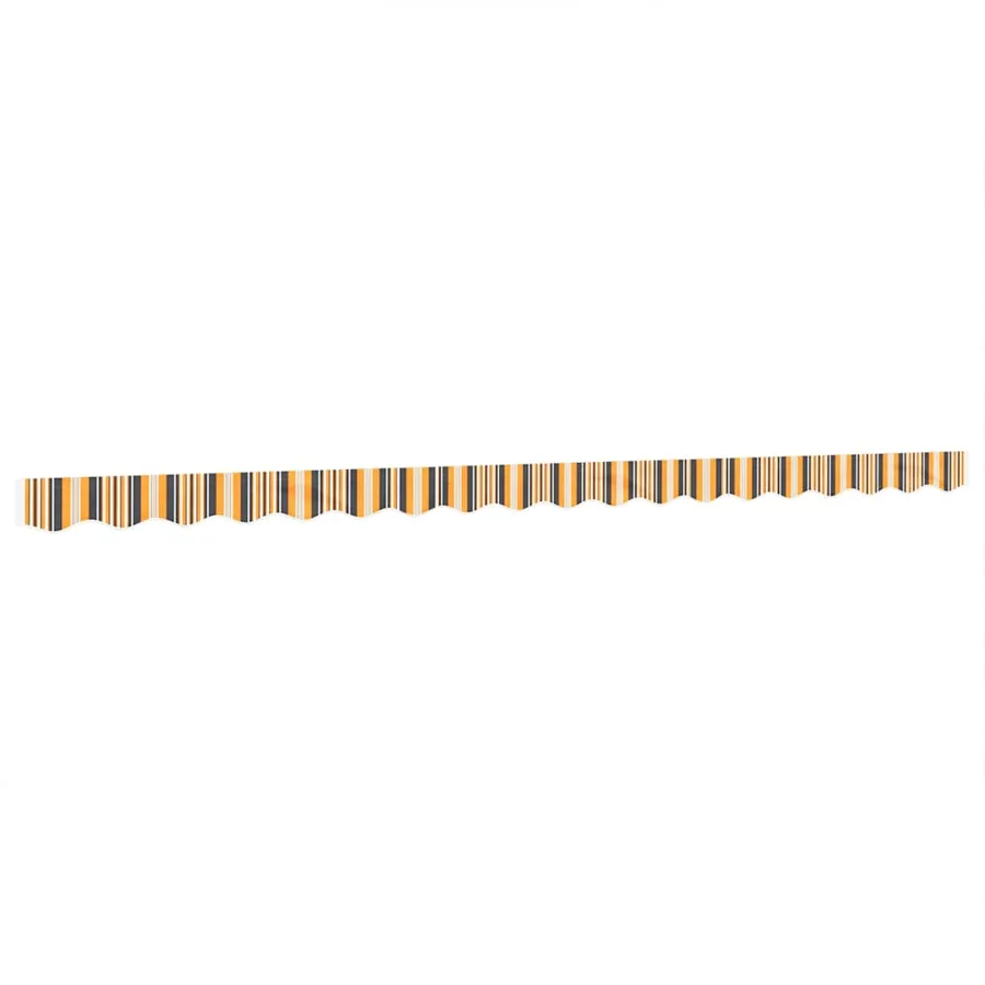 Tissu de remplacement de cantonnière d’auvent rayure jaune gris - 2