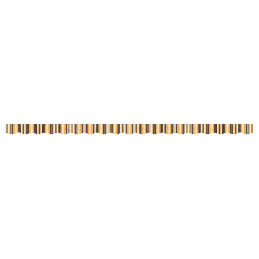 Tissu de remplacement de cantonnière d’auvent rayure jaune gris - 3