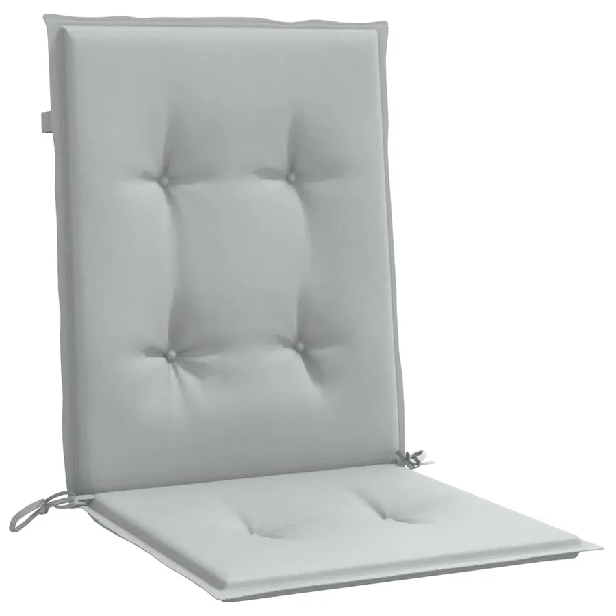 Coussins de chaise à dossier bas lot de 2 gris clair mélangé - 5