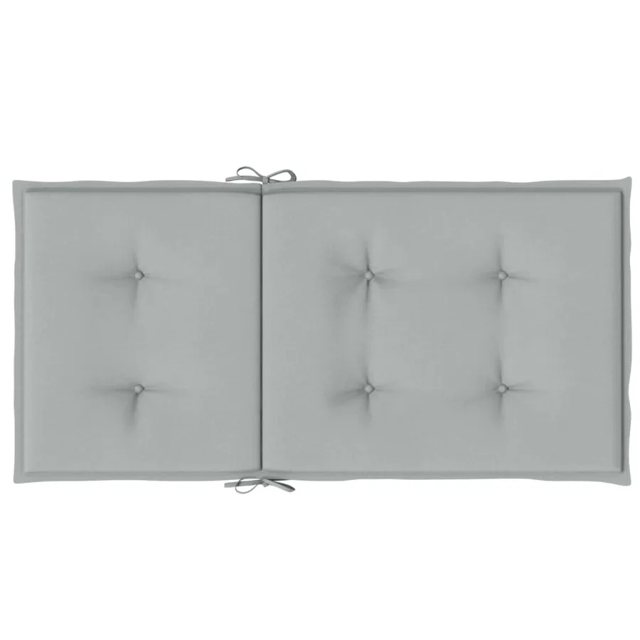 Coussins de chaise à dossier bas lot de 2 gris clair mélangé - 7