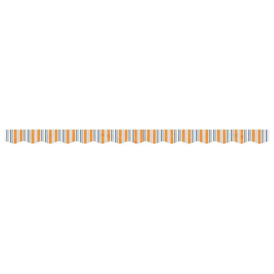 Tissu de remplacement de cantonnière d’auvent multicolore 3,5 m - 3