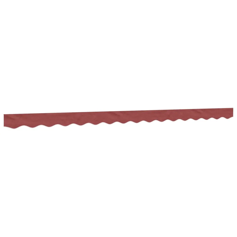 Tissu de remplacement de cantonnière d’auvent rayure bordeaux - 2
