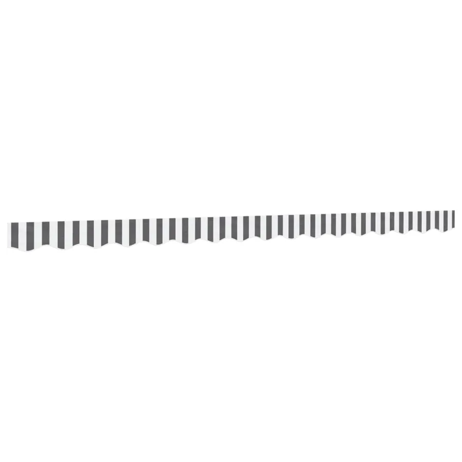 Tissu de remplacement de cantonnière d’auvent anthracite blanc - 2