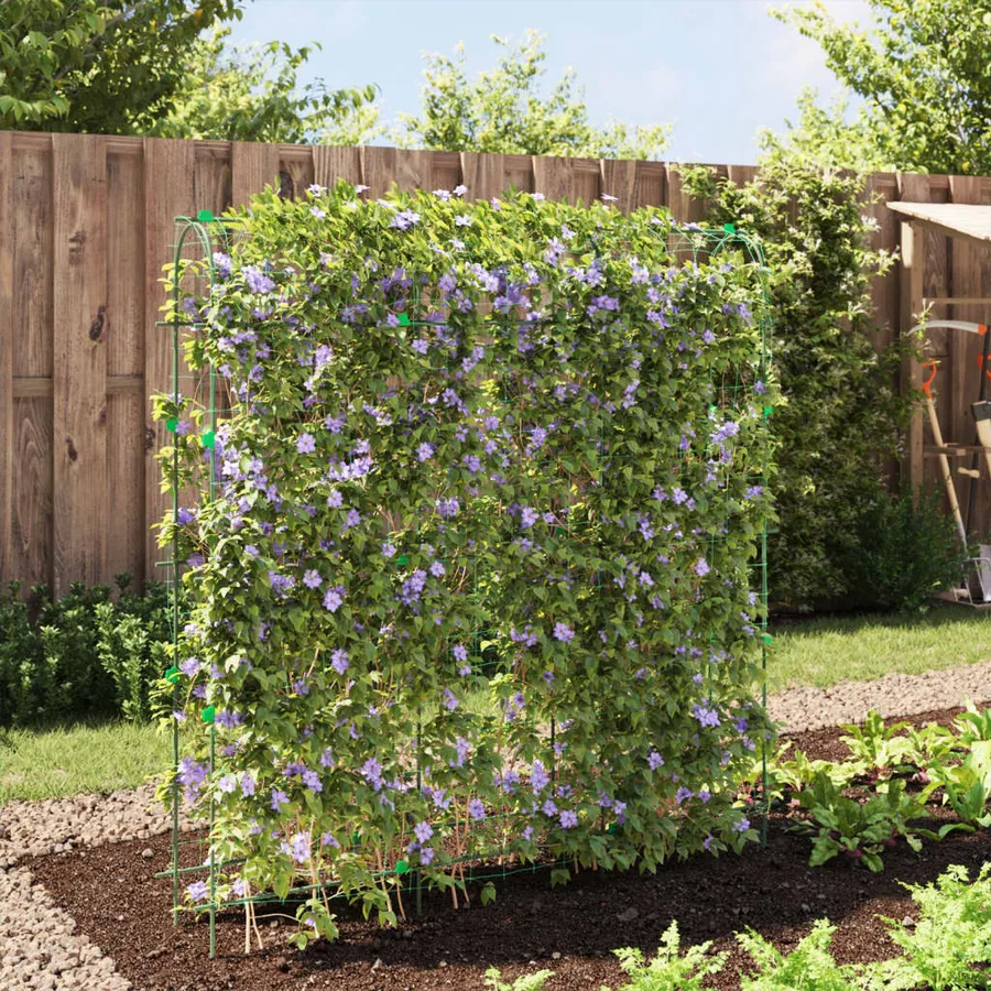 Treillis de jardin pour plantes grimpantes forme de U acier - 3
