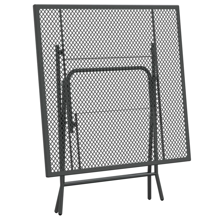 Ensemble à manger de jardin 5 pcs Maille Métal Anthracite - 6