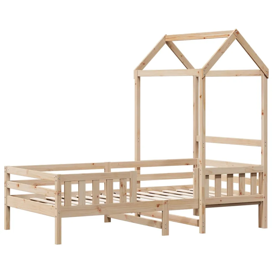 Cadre de lit avec toit sans matelas 75x190 cm - 3
