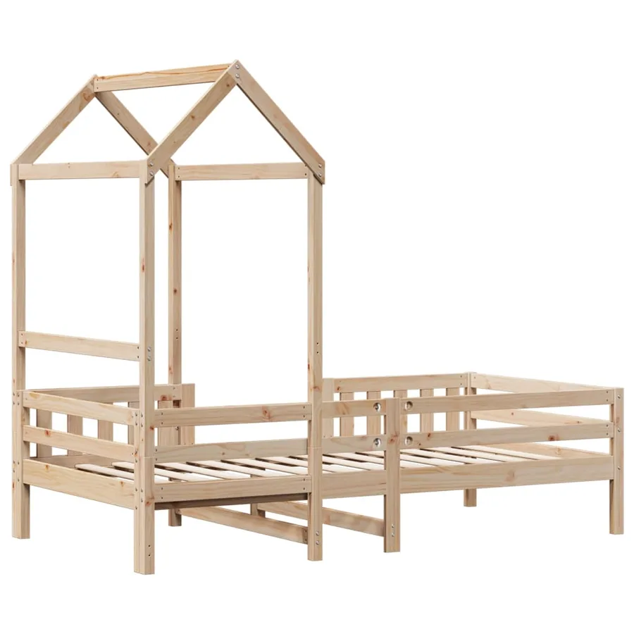 Cadre de lit avec toit sans matelas 75x190 cm - 8