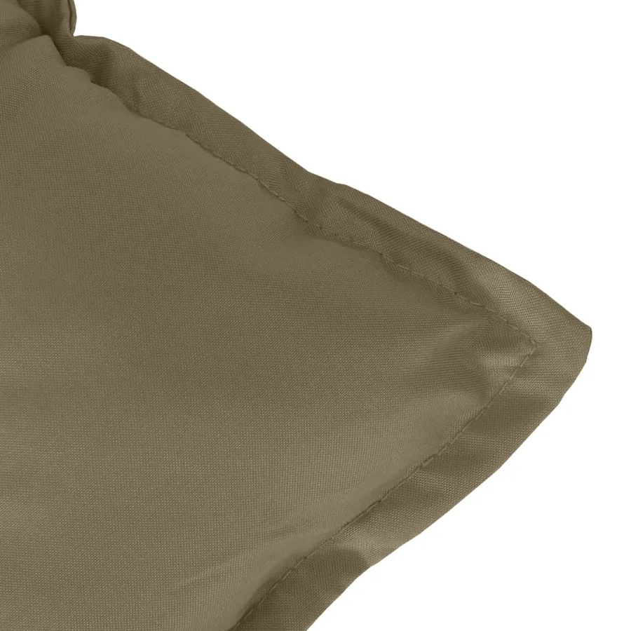 Coussins de chaise à dossier bas lot de 6 taupe mélangé tissu - 9