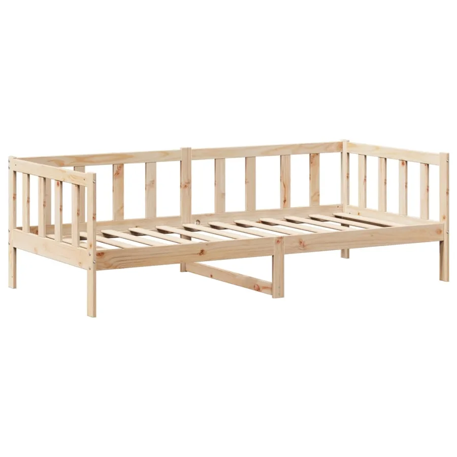 Lit de jour avec toit sans matelas 80x200 cm bois massif - 6